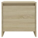 vidaXL Tables de chevet 2 Pièces chêne sonoma bois d'ingénierie