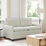 vidaXL Canapé Crème 156 x 81 x 87 5 cm Velours