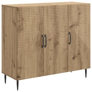vidaXL Buffet Chêne artisanal 89 x 34 5 x 80 cm Bois d'ingénierie