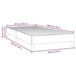 vidaXL Cadre de lit sans matelas crème 90x190 cm tissu