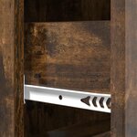 vidaXL Armoire à tiroirs Chêne fumé 33 x 34 5 x 90 cm