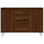 vidaXL Buffet chêne marron 104x35x70 cm bois d'ingénierie