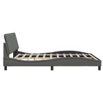 vidaXL Cadre de lit sans matelas gris foncé 180x200 cm tissu