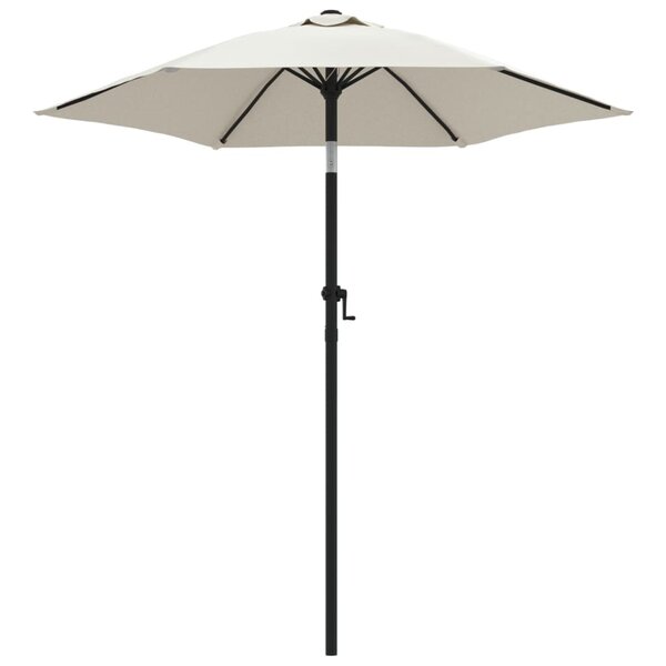 vidaXL Parasol Blanc sable 200x224 cm Aluminium