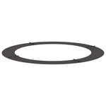 vidaXL Anneau d'arbre plat Noir Ø90 / 120 cm Acier