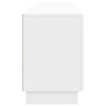 vidaXL Meuble TV Blanc brillant 150 x 31 x 47 cm Bois d'ingénierie