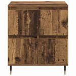 vidaXL Buffets 2 Pièces Bois ancien 120 x 35 x 70 cm Bois d'ingénierie