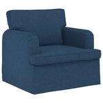 vidaXL Canapé Bleu 84 x 80 x 85 cm tissu