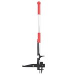 vidaXL Désherbant rouge et argenté 99 5 cm aluminium anodisé