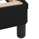 vidaXL Cadre de lit sans matelas noir 180x200 cm tissu