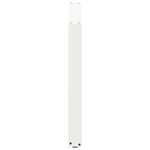vidaXL Pieds de table à manger en U 2 pièces Blanc 100 x (72-73) cm Acier
