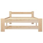 vidaXL Cadre de lit sans matelas bois de pin massif 90x200 cm
