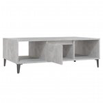 Vidaxl table basse gris béton 103 5x60x35 cm aggloméré