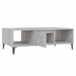 vidaXL Table basse Gris béton 103 5x60x35 cm Aggloméré