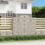 vidaXL Paniers à gabions arqués 14 Pièces 200x50x180/200 cm Fer galvanisé