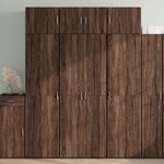 vidaXL Armoire de rangement chêne brun 70x42 5x225cm bois d'ingénierie