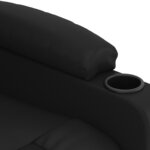 vidaXL Fauteuil inclinable électrique Noir Similicuir