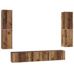 vidaXL Ensemble meuble TV 7 Pièces Bois ancien 60 x 30 x 30 cm