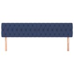 vidaXL Têtes de lit 2 Pièces Bleu 100x7x78/88 cm Tissu