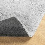 vidaXL Tapis doux à poils moyens et lavable HUARTE Gris 80 x 500 cm