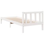 vidaXL Cadre de lit extra long sans matelas 100x210 cm bois massif pin