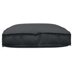 vidaXL Coussin pour assise de palette Noir 80 x 80 x 12 cm