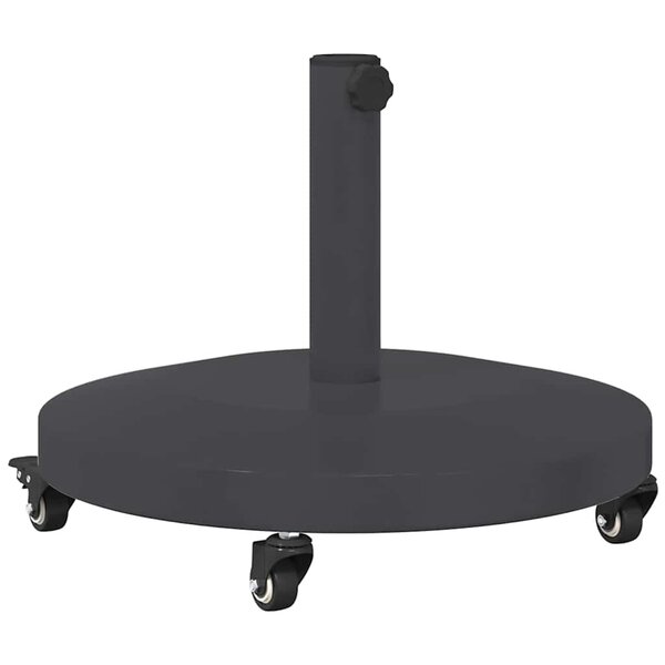 vidaXL Socles de parasol d'extérieur Gris foncé 48 x 48 x 32.5 cm