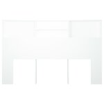 vidaXL Armoire de tête de lit Blanc 160x19x103 5 cm