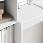vidaXL Bureau avec tiroir 2 Pièces Blanc