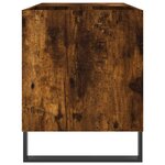 vidaXL Armoire à disques chêne fumé 85x38x48 cm bois d'ingénierie