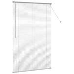 vidaXL Store de Fenêtre avec des rideaux Manuel Argent Aluminium