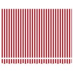 vidaXL Auvent Rétractable Rouge et blanc 300 x 250 cm Tissu  Métal