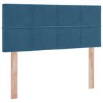 vidaXL Lit de Rangement avec matelas Bleu 120 x 190 cm Velours