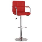 vidaXL Tabourets de bar lot de 2 rouge bordeaux similicuir
