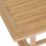 vidaXL Table extensible de jardin 180-280x100x75 cm Teck solide