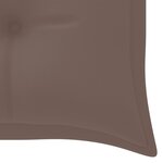 vidaXL Banc Batavia avec coussin taupe 150 cm Bois de teck massif