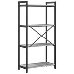 vidaXL Bibliothèque Sonoma gris 60 x 30 x 118 cm Bois d'ingénierie
