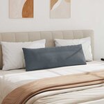 vidaXL Coussins de canapé 2 Pièces Gris foncé 120 x 40 cm