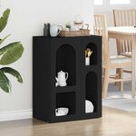 vidaXL Buffet Noir 59 x 35 x 80 5 cm Bois d'ingénierie