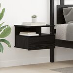 vidaXL Tables de chevet 2 Pièces Chêne Noir 40x31x27 cm Bois d'ingénierie