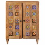vidaXL Buffet Naturel 60 x 33 x 75 cm Bois de mangue massif