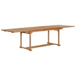 vidaXL Ensemble à manger de jardin 9 Pièces Bois de teck massif