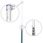 vidaXL Drapeau de la Belgique et mât 5 55 m Aluminium