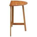 vidaXL Table de Jardin Marron 78 x 46 x 75 cm Bois d'Acacia Massif