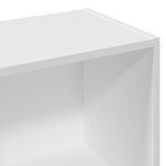 vidaXL Bibliothèque blanc 57x28 5x107 5 cm bois d'ingénierie