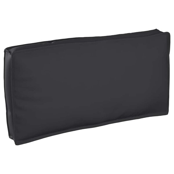 vidaXL Coussin pour assise / dossier de palette Noir 120 x 60 x 12 cm