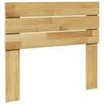 vidaXL Tête de lit 90 cm bois massif de chêne