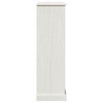 vidaXL Cabinet de salle de bain avec stockage Blanc 68 x 34 x 110 cm