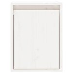 vidaXL Armoires murales 2 Pièces Blanc 30x30x40 cm Bois de pin massif