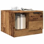 vidaXL Table basse vieux bois 50x50x36 cm bois d'ingénierie